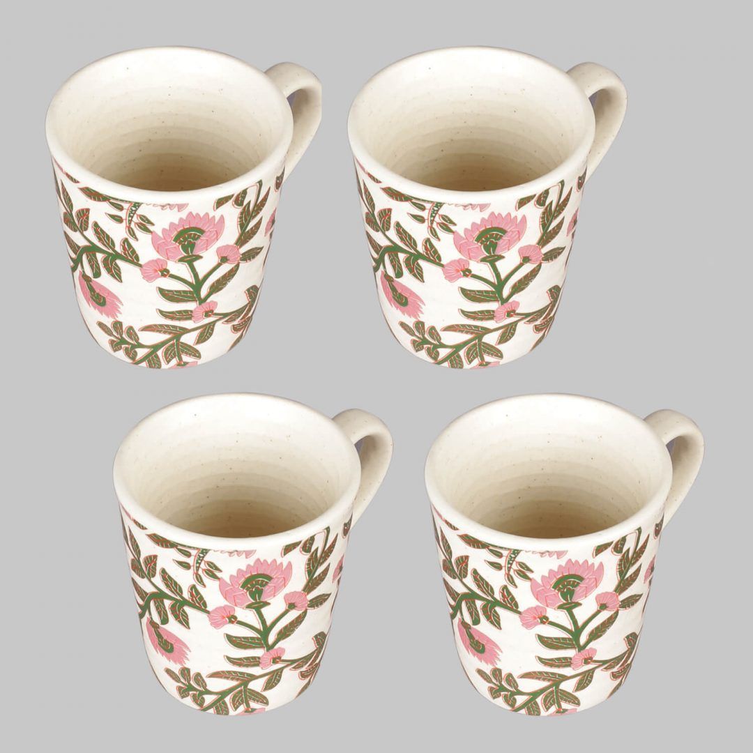 Miah DecorHandmade Decal Ceramic mug – Eco- friendly Drinkware – Set of