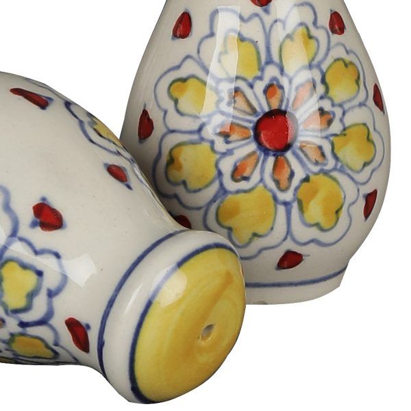 Orange white designer tableware salt & pepper shaker for sale - Image 3