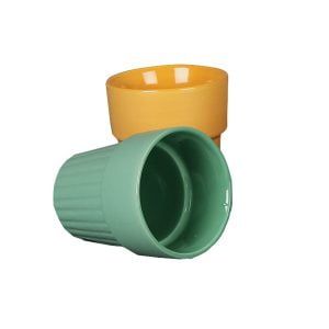 Multi colored funky designer cutting chai glasses (set of 6) for restaurants, dhaba and hotels - Image 3