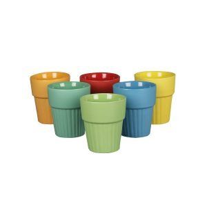Multi colored funky designer cutting chai glasses (set of 6) for restaurants, dhaba and hotels - Image 4