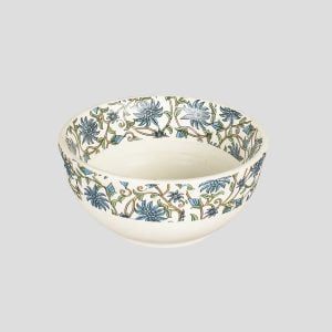 White- grey luxury ceramic decal dinner bowls (set of 4), top quality bowls - Image 3