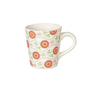 Handcrafted matte finish decal ceramic mugs  set of 4 - Image 4