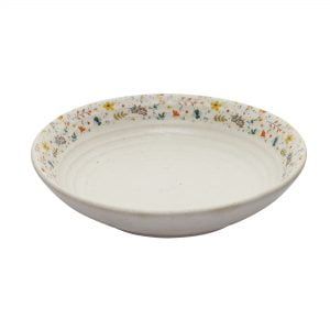 Handcrafted Spring Collection- Stoneware Shallow Serving Bowl ( 9.5" Dia) - Image 2