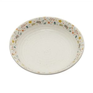 Handcrafted Spring Collection- Stoneware Shallow Serving Bowl ( 9.5" Dia) - Image 3