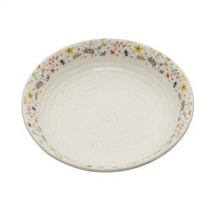 Handcrafted Spring Collection- Stoneware Shallow Serving Bowl ( 9.5" Dia) - Image 4
