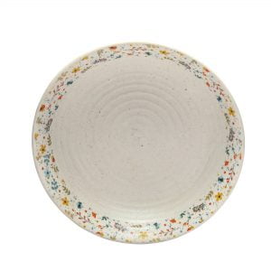 Handcrafted Spring Collection- Stoneware Shallow Serving Bowl ( 9.5" Dia) - Image 5