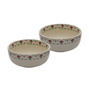 Handcrafted Meadow Fresh Collection- Stoneware Serving Bowls(8" & 7" Dia) -Set Of 2 - Image 2
