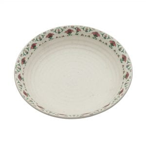 Handcrafted Meadow Fresh Collection- Stoneware Shallow Serving Bowl ( 9.5" Dia) - Image 3