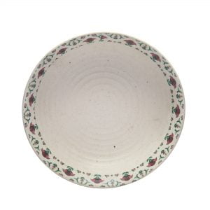 Handcrafted Meadow Fresh Collection- Stoneware Shallow Serving Bowl ( 9.5" Dia) - Image 4