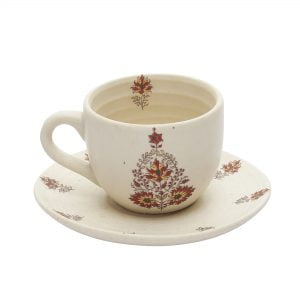 Handcrafted Stoneware Buti Tea Set -Pack Of 15 - Image 5