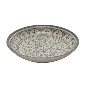 Handcrafted & Handpainted Floral  Galzed Ceramic Thali Platter-(Dia-" ) - Image 4