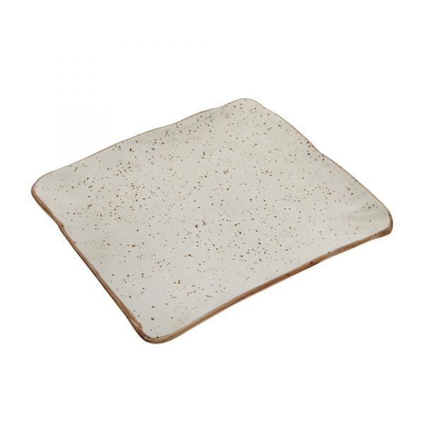 Handcrafted Matt Finish Stoneware Square Thali Platter-(Size-12"X12" ) - Image 4