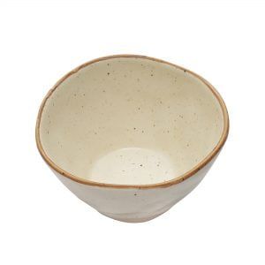 Handcrafted Matt Finish Stoneware Seving Bowl-(Dia-6" ) - Image 3