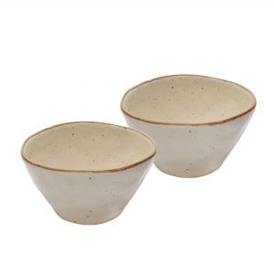 Handcrafted Matt Finish Stoneware Seving Bowl-(Dia-6" ) - Image 4