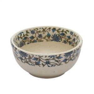 MIAH Decor (MD-310) Handcrafted Floral Ceramic/Stoneware Dinner Set(Bee Balm Collection)-Set of 12-[4 Dinner Plates; 4 Quarter/Side Plates/ 4 Dinner Bowls] ;Multicolour Matte Finish - Image 5