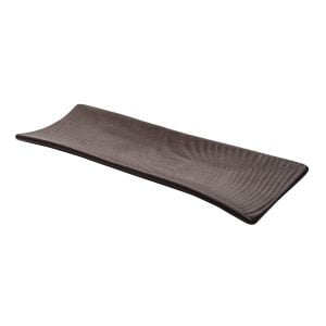 Handcrafted Matt Finish Pecan Stoneware Platter - Image 3