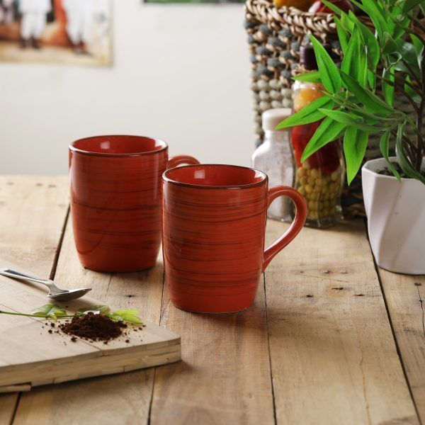 Rust liner mug set, chai cup set - eco friendly premium drinkware's -set of 4