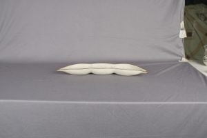 Ceramic matte finish cream color peanut tray-set of 2 for kitchen bar and  restaurants - Image 2