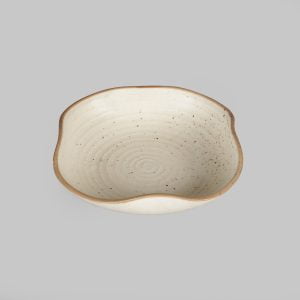 Ceramic stoneware cream/black platters  ( set of 2) for kitchen online sale - Image 4