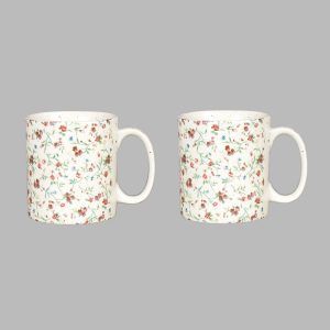 Glazed  stoneware matte finish pipe coffee mugs-set of 2 online sale - Image 2