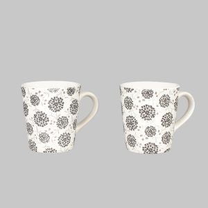 Modern hand painted ceramic mug for sale - eco friendly drinkware -set of 4 - Image 2