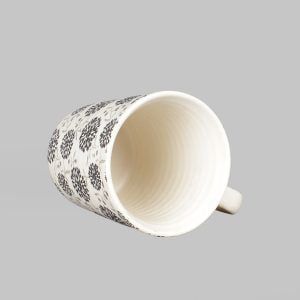 Modern hand painted ceramic mug for sale - eco friendly drinkware -set of 4 - Image 4