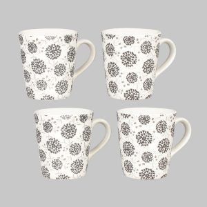 Modern hand painted ceramic mug for sale - eco friendly drinkware -set of 4 - Image 5