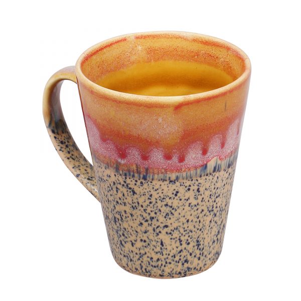 Ceramic Classic Coffee Mugs- Multi Colored Mugs-Set of 2 - Image 3