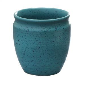 Handcrafted White Matte Finish Green Ceramic Kullad Mugs-Set Of 6 - Image 3