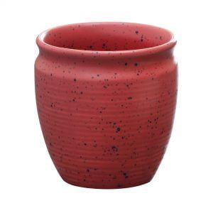 Handcrafted White Matte Finish Pink Ceramic Kullad Mugs-Set Of 6 - Image 2