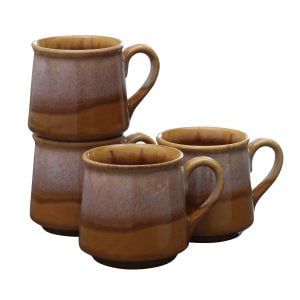 Ceramic Dotted Red Coffee Mugs-Set of 6 Pcs | Tea/Coffee Cups 320 ml | Microwave & Dshwaher safe Set Ideal for Daily Use & Gifting	"MIAH Decor Studio Pottery Ceramic Glazed Coffee Mugs Cum Serving Tea Cups Set - Image 4