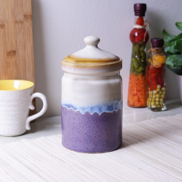 Ceramic Spacious Jars: Multi-Color