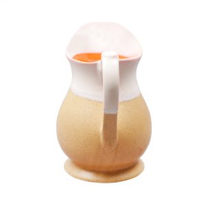 Ceramic Water Jug: Earthy Brown And White Color - Image 3
