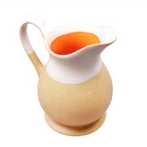 Ceramic Water Jug: Earthy Brown And White Color - Image 4