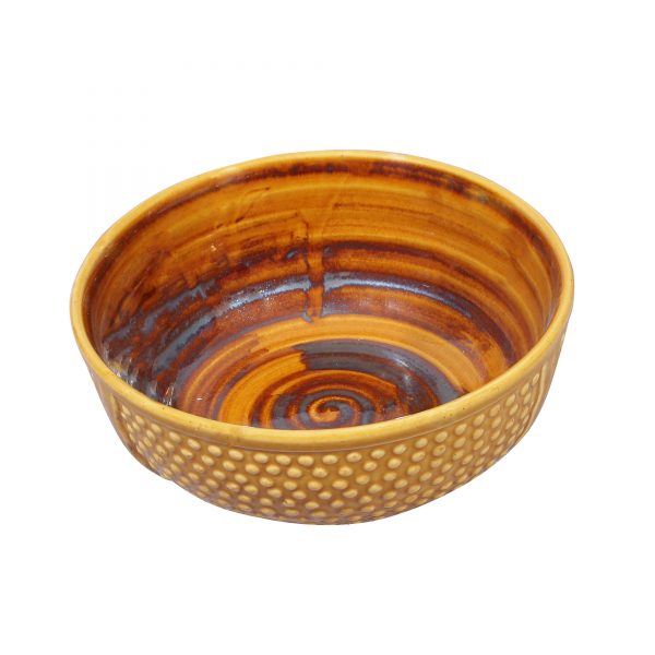 Ergonomic Crafted Serving Bowls : Subtle Brown Color - Image 3