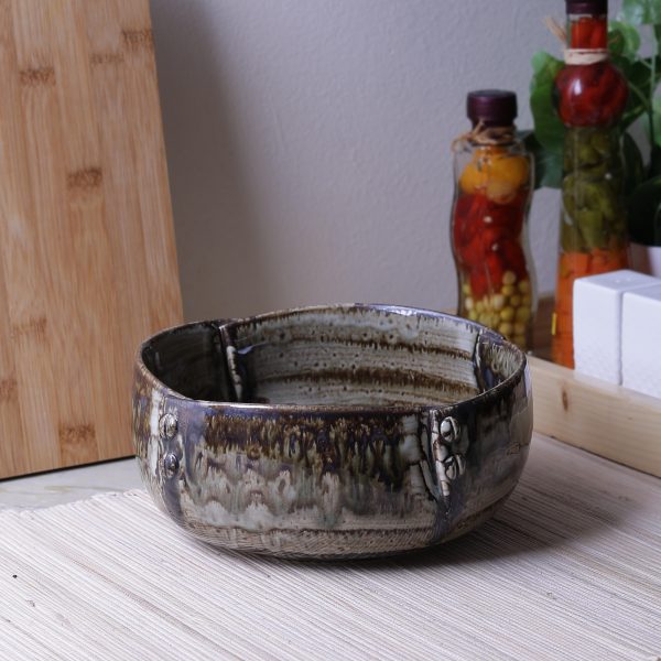 Ceramic Rustic Memoire 7.5" Serving Bowl