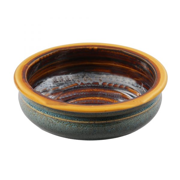 Ceramic Elegant Solid 7.5" Serving Bowl: Shale Color - Image 2