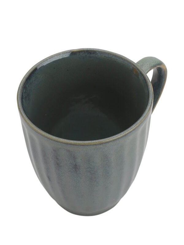 Studio Pottery Green Mugs- Set of 2 - Image 6