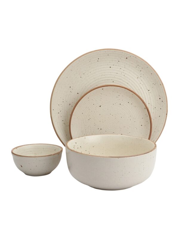 Handcrafted Stoneware Dinner Set (Style 2) -Set of 14 - Image 4