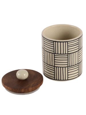 Ceramic Jar – Handpainted Storage – Airtight, Dishwasher & Microwave Safe - Image 2