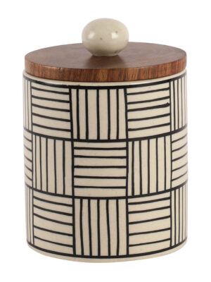 Ceramic Jar – Handpainted Storage – Airtight, Dishwasher & Microwave Safe - Image 3